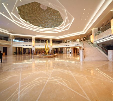 Aran White Marble lobby project
